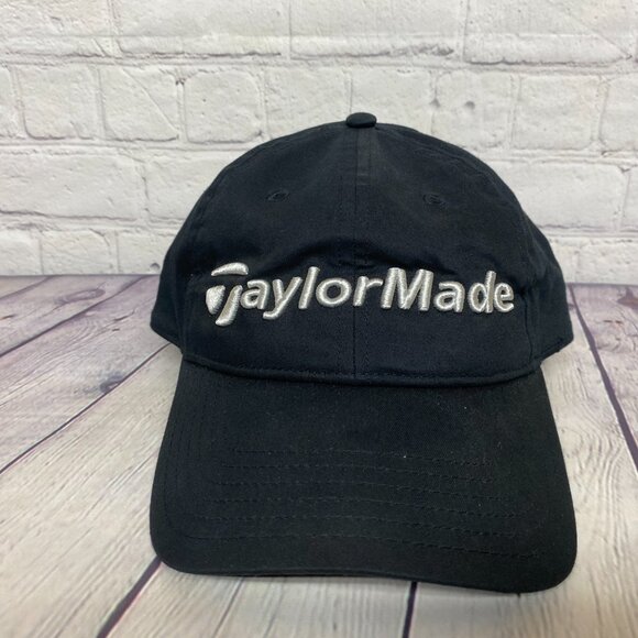 Taylormade Golf Hat Cap Strap Back Black One Size Fits All Golfing Golfer Gear - Picture 5 of 8